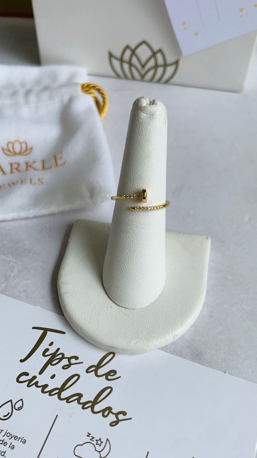 Nail Pave Ring