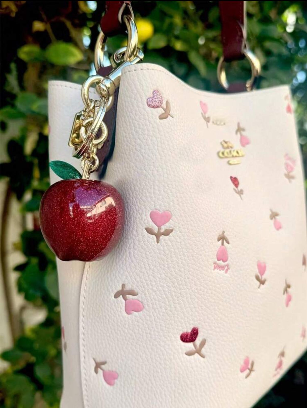 Apple Keychain Pendant & Bag Charm