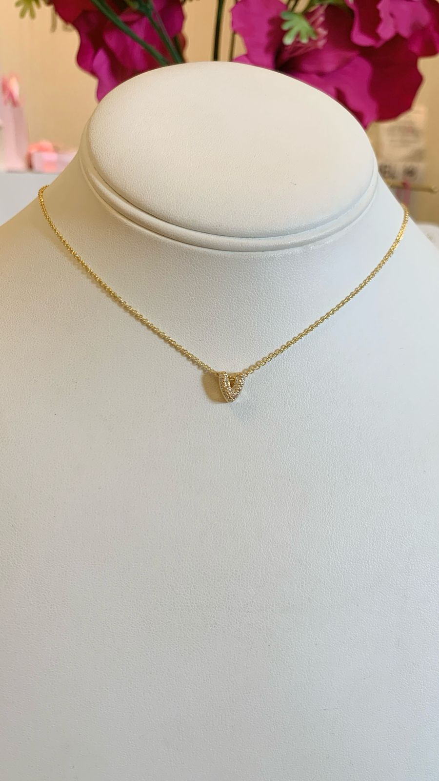 Chunky Pave Initial Necklace