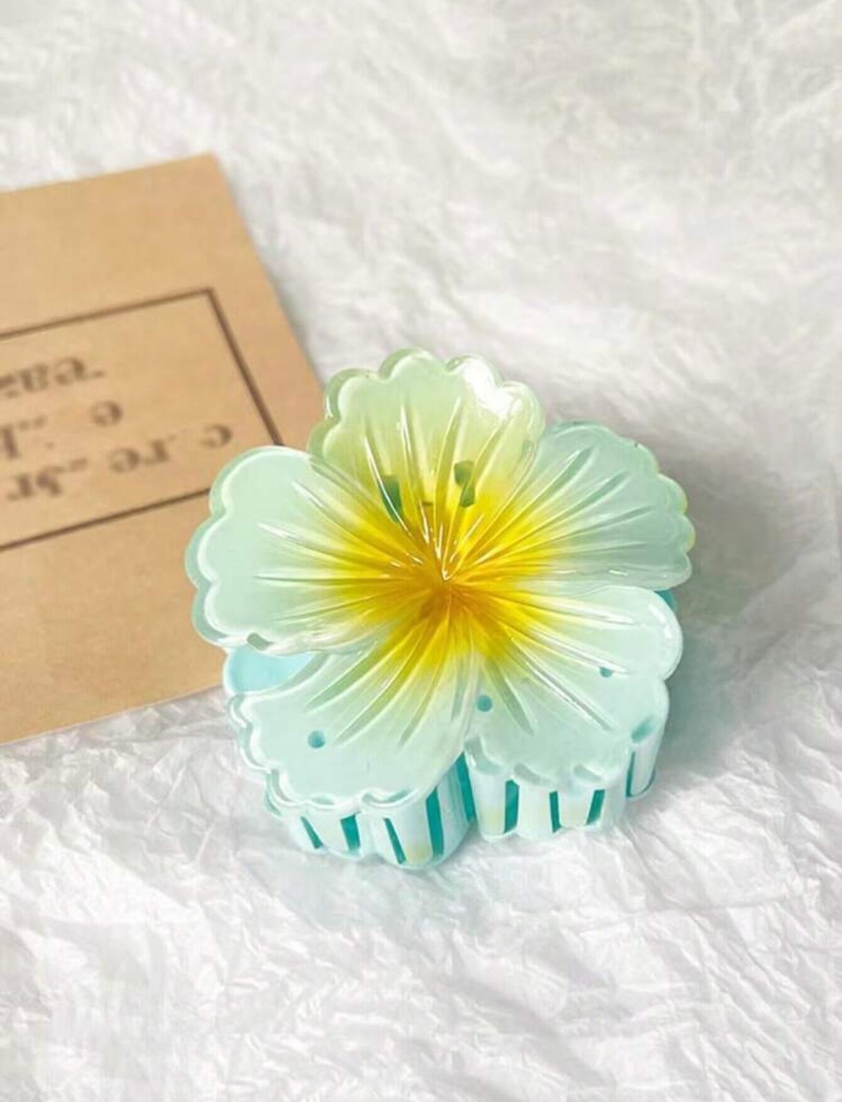 Floral Hair Claw Clips