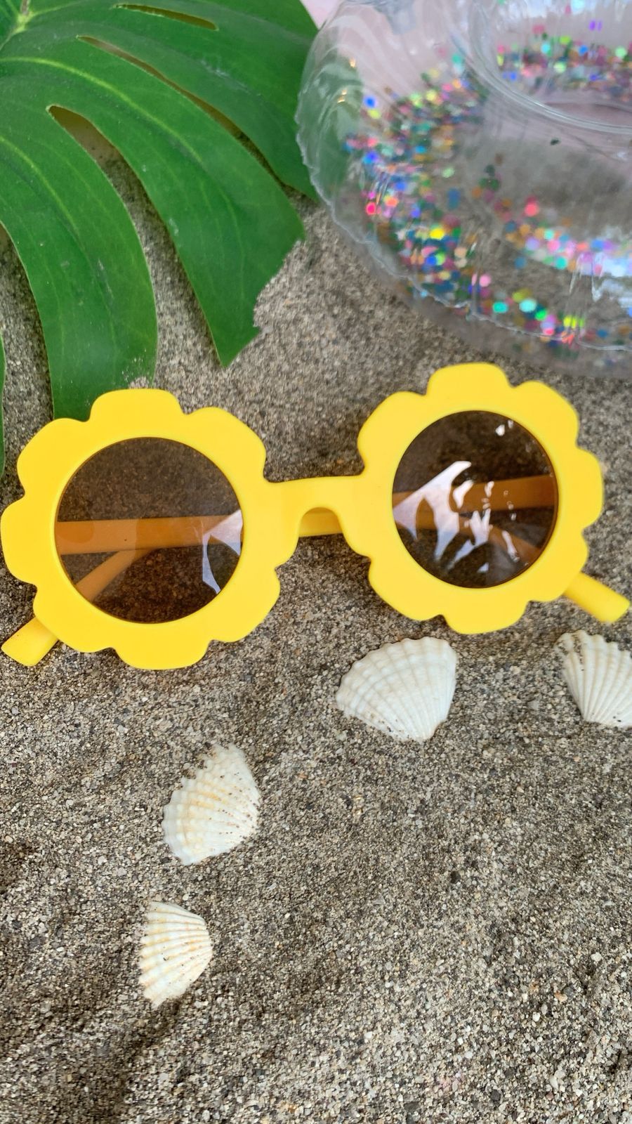 Round Flower Sunglasses