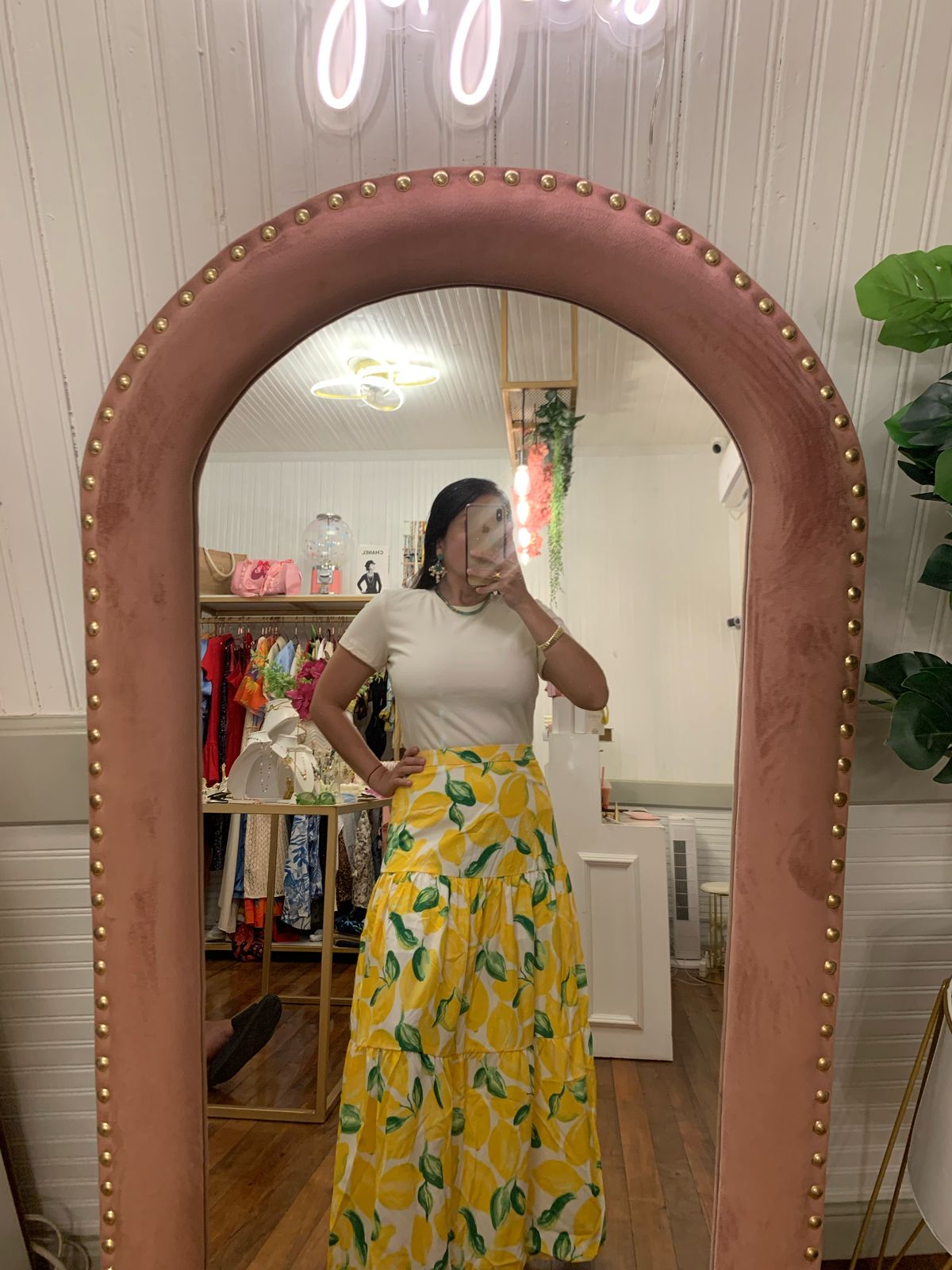 Lemon Printed Skirt