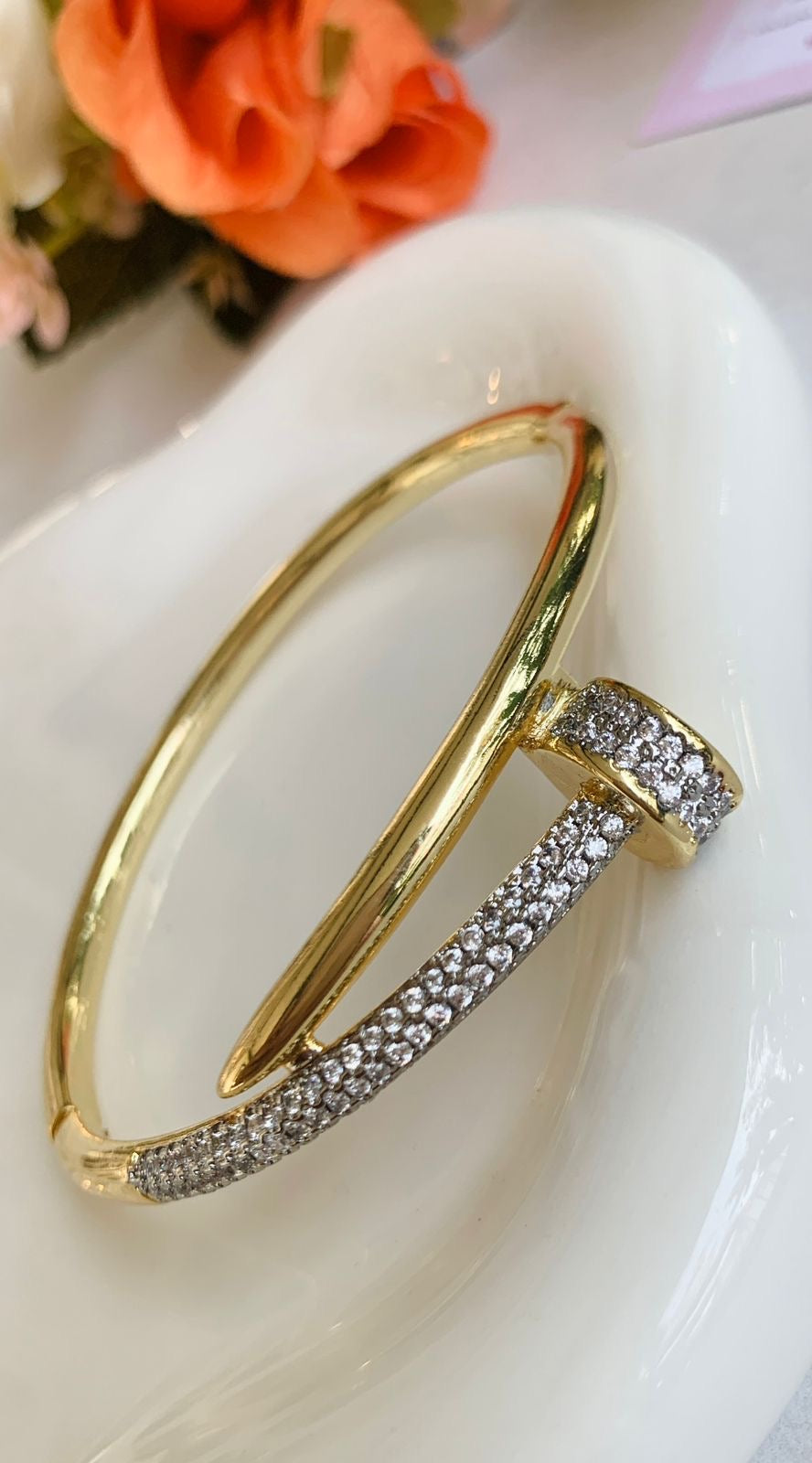 Nail Pave Bangle