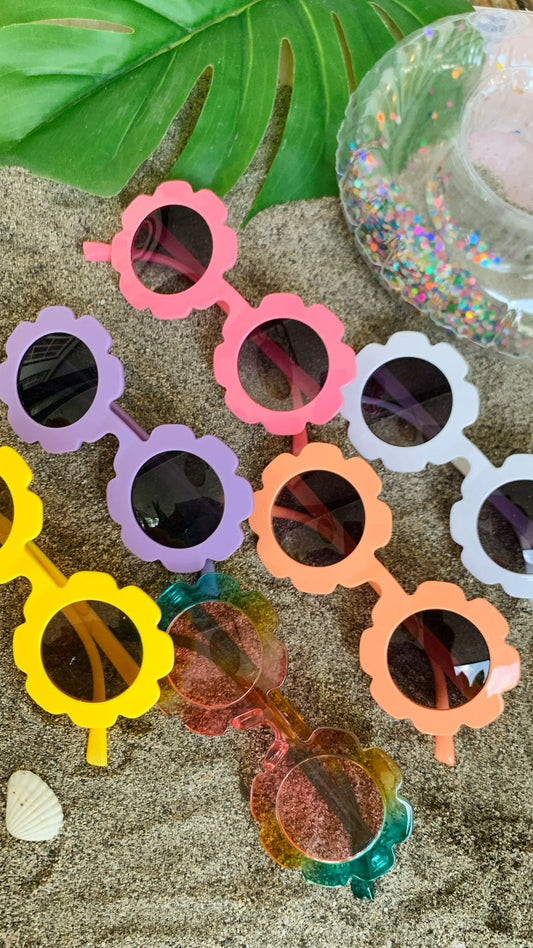 Round Flower Sunglasses