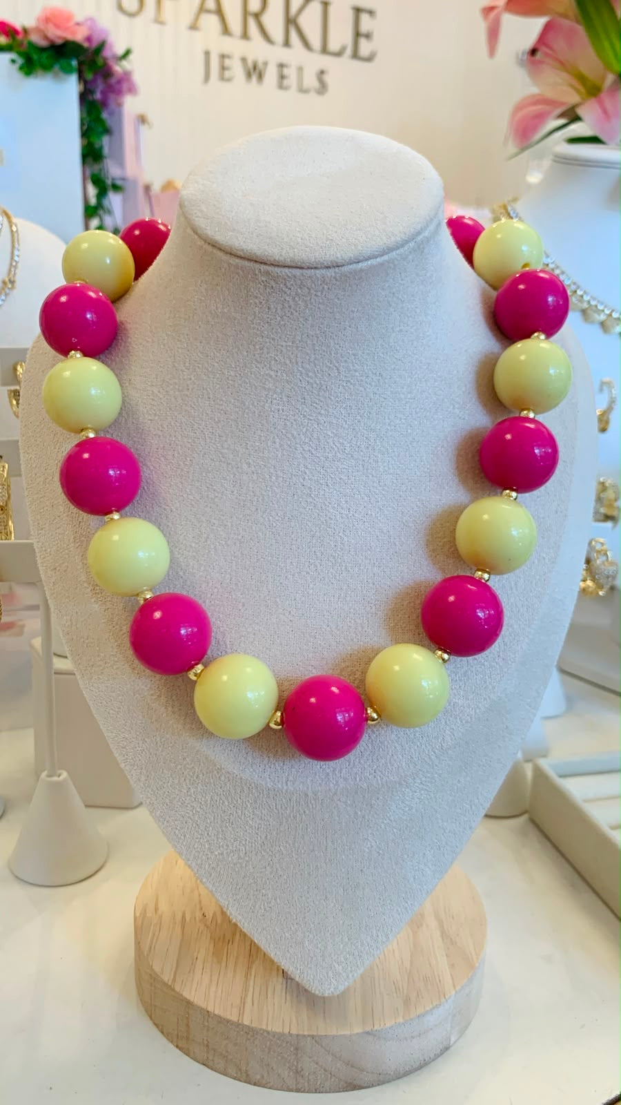 Pink & Yellow Candy Necklace