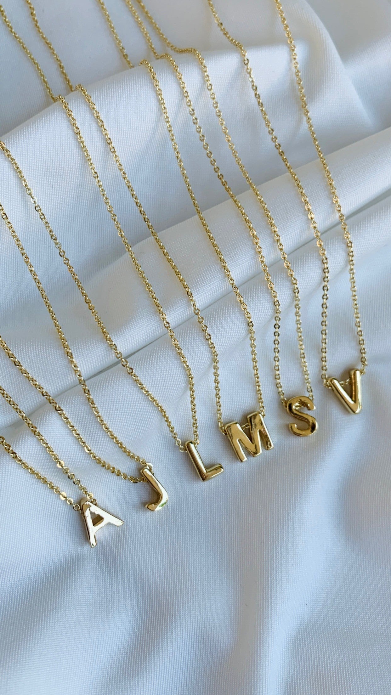 Solid Initial Necklace