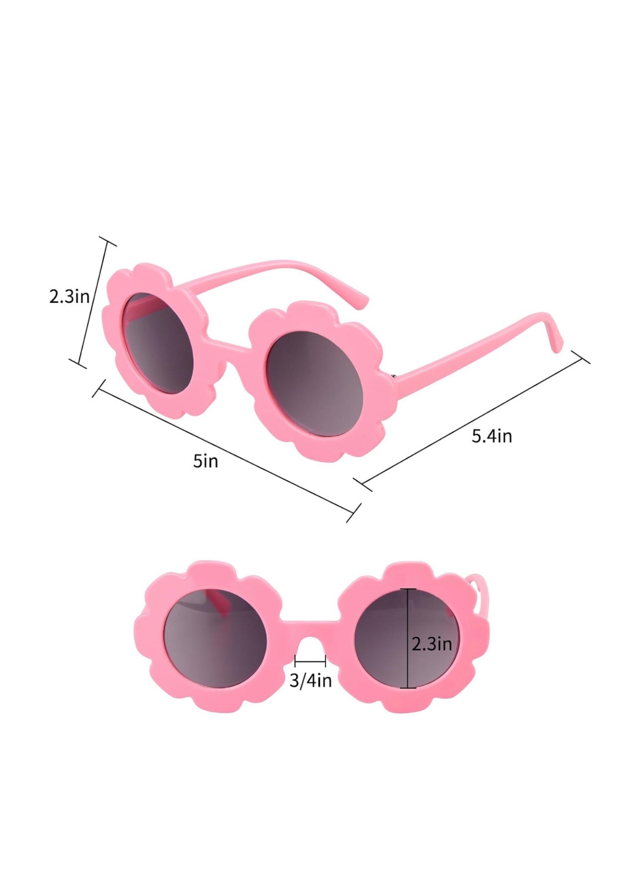 Round Flower Sunglasses