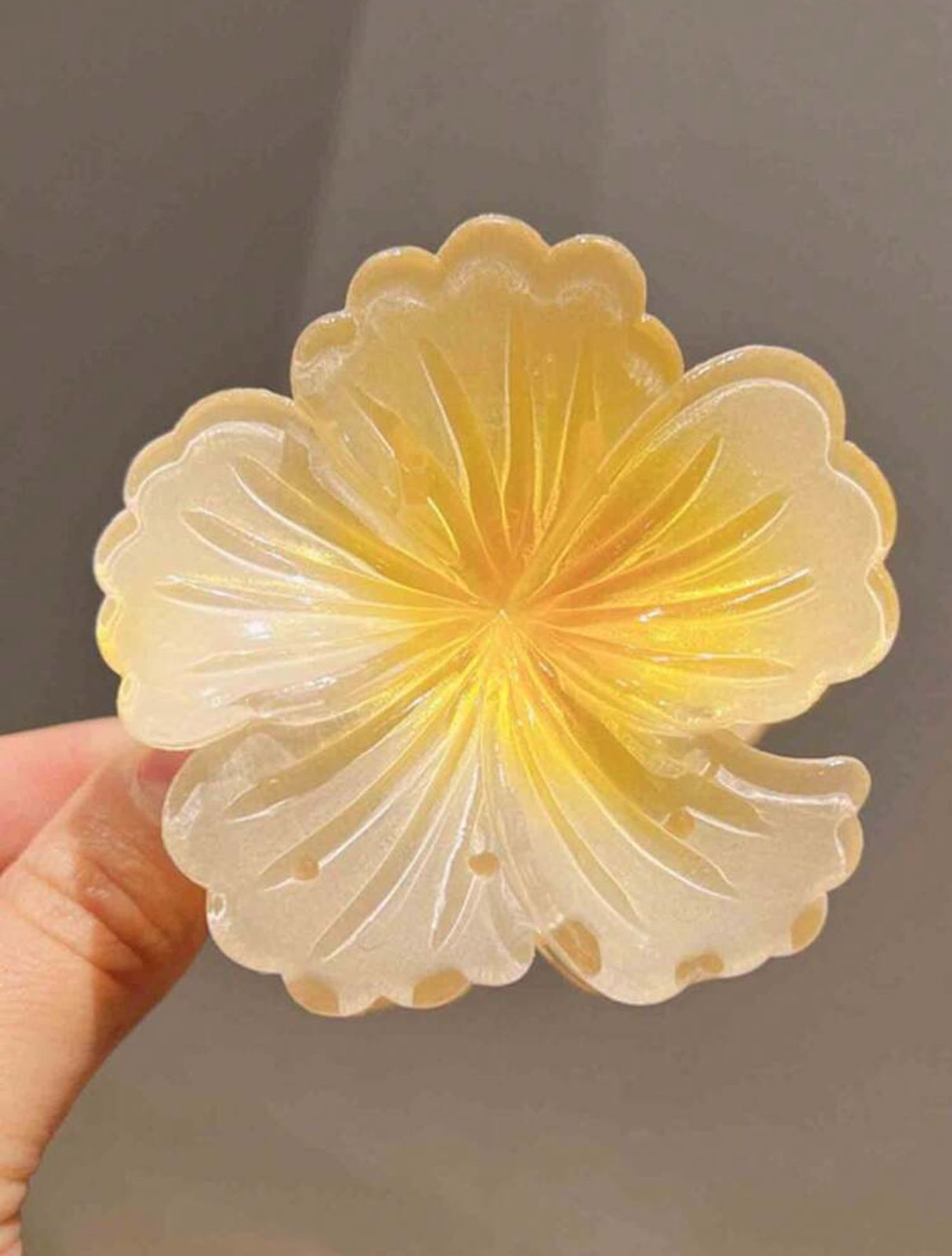 Floral Hair Claw Clips