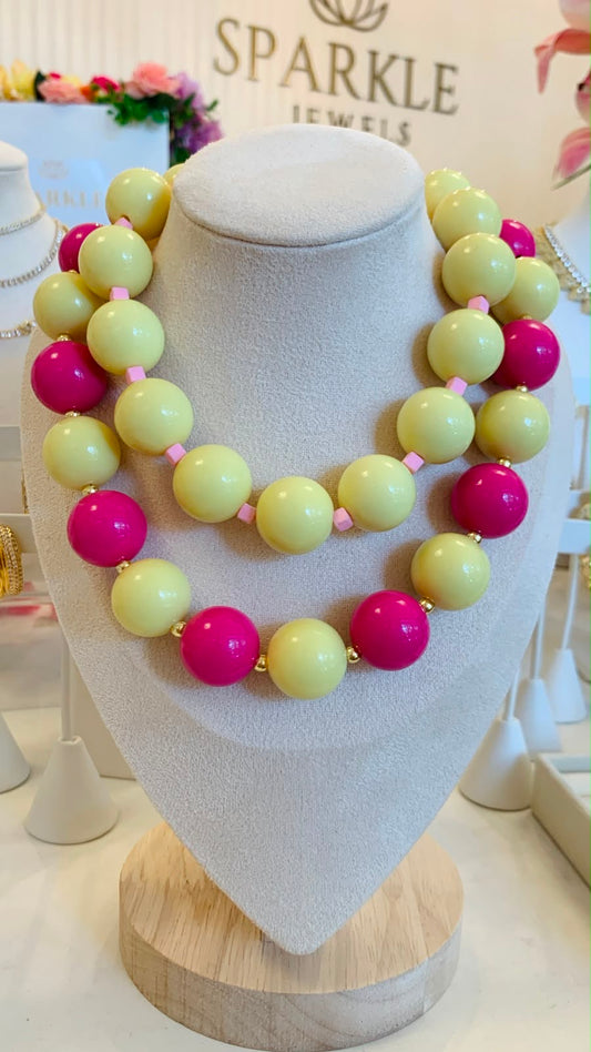 Yellow Candy Necklace
