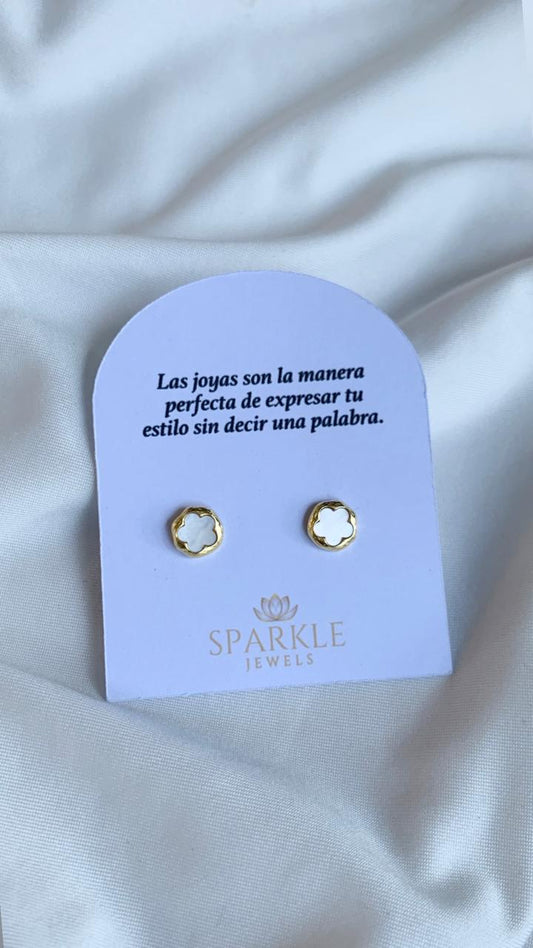 Shell Flower Stud