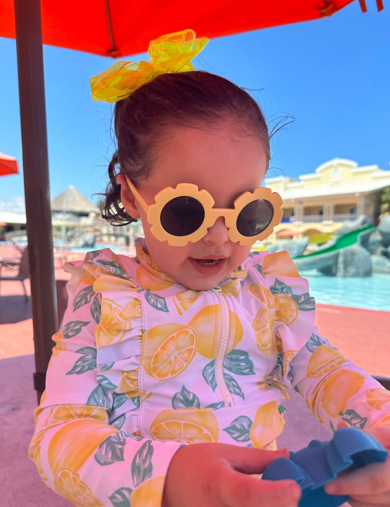 Round Flower Sunglasses