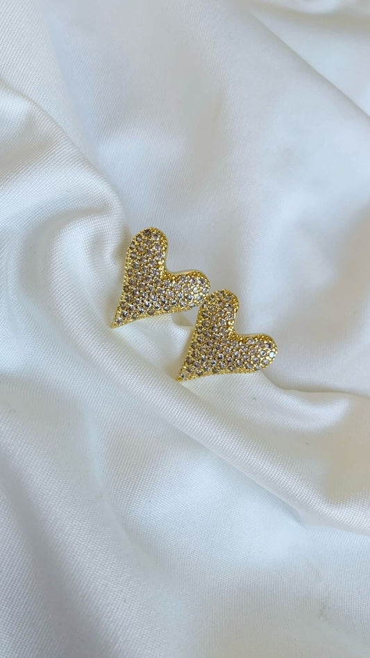 Heart Pave Stud