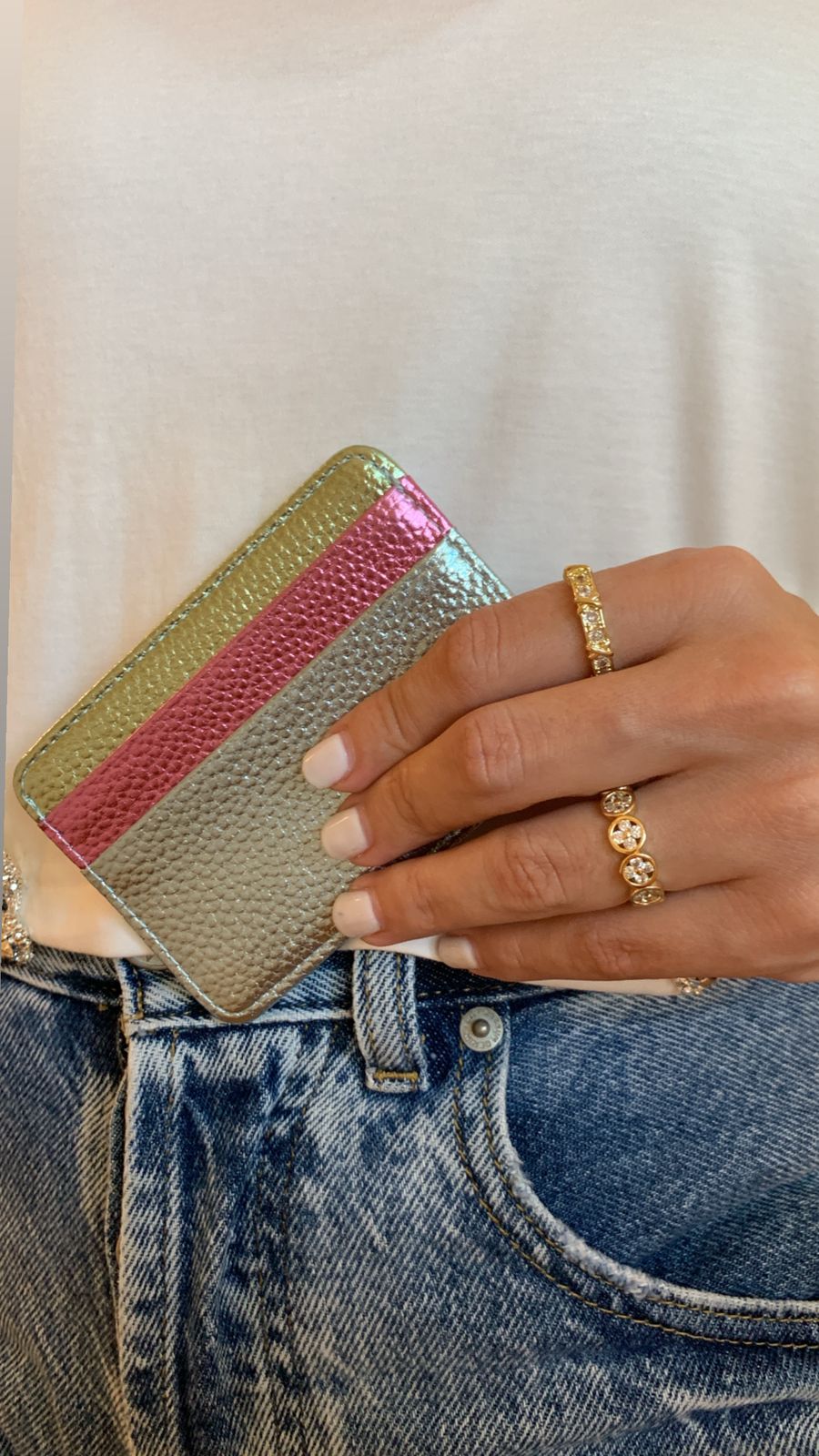 Metallic Card Holder